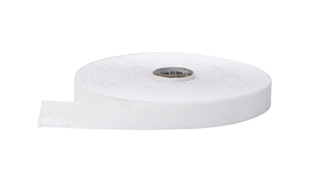 SEWING SUPPLIES:COTTON NECK TAPE (36 YARDS) - WHITE 