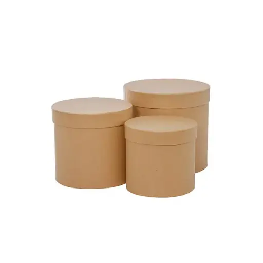 KRAFT ROUND BOX EXTRA LARGE