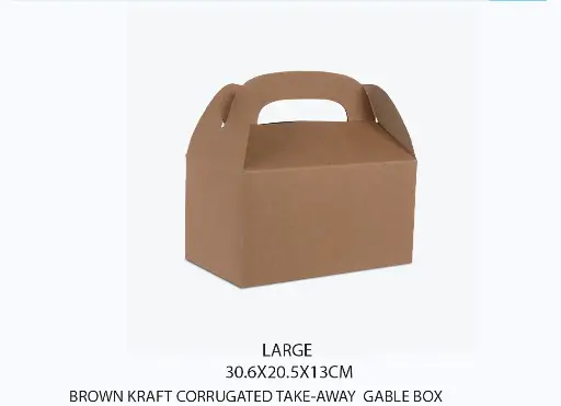 TAKE OUT (GABLE) BOX LARGE