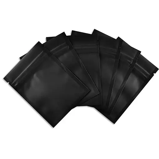 FROSTED ZIPLOCK BLACK - MEDIUM 