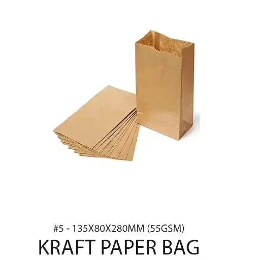 PAPER BAG WITHOUT HANDLE #5 