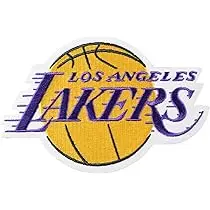 SEWING SUPPLIES:SEW ON  EMBROIDERED NBA LOGO -  LAKERS 1 